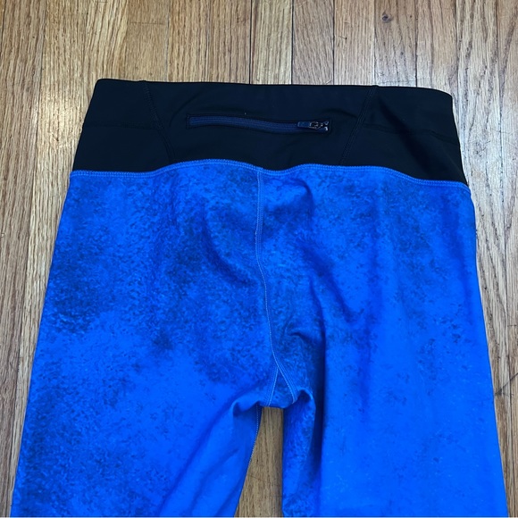 Athleta Small Speed Sonar Tight Leggings Blue Pink Orange Rainbow Ombre - Picture 3 of 10